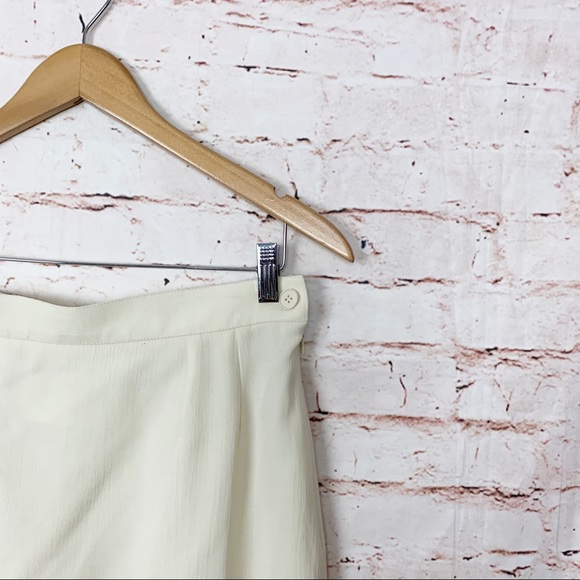 Yves Saint Laurent Encore Ivory Pencil Skirt Size 12 - Picture 4 of 6